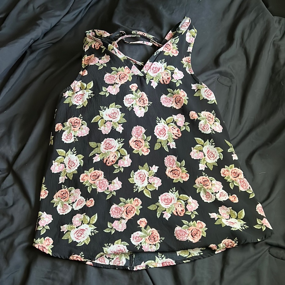 Rose tank top